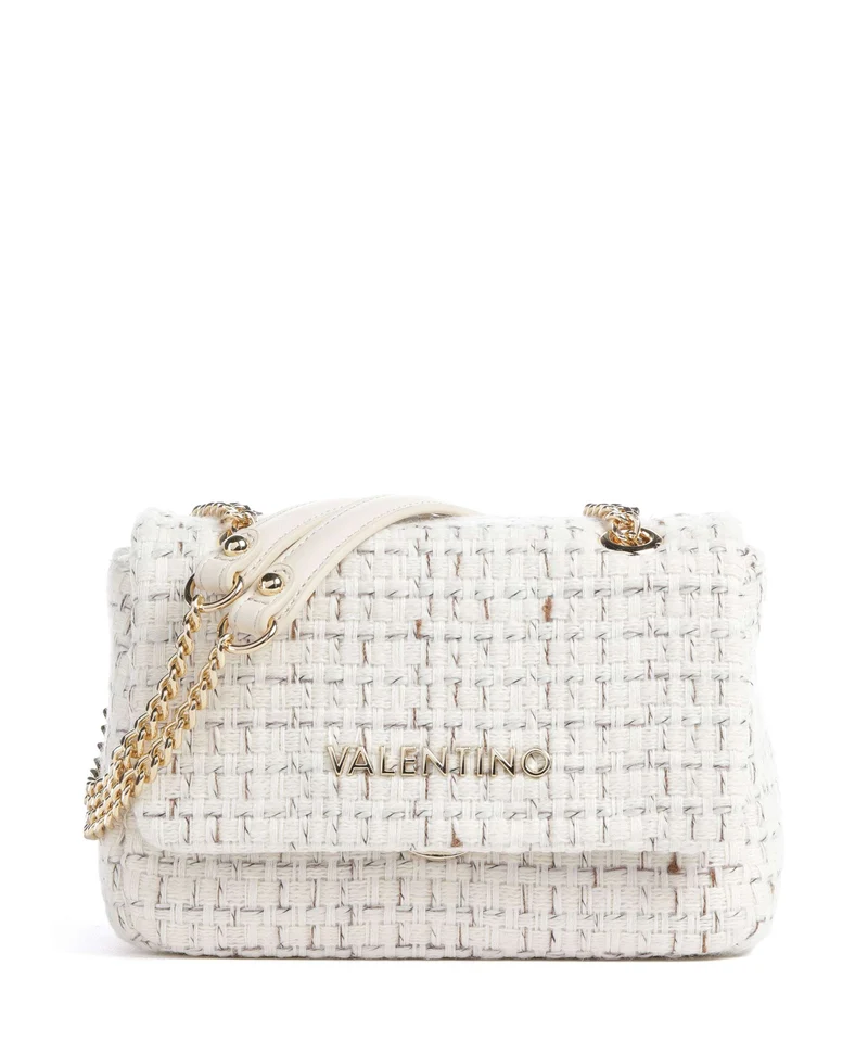 Valentino Bags Tweed Schultertasche off white/multicolour