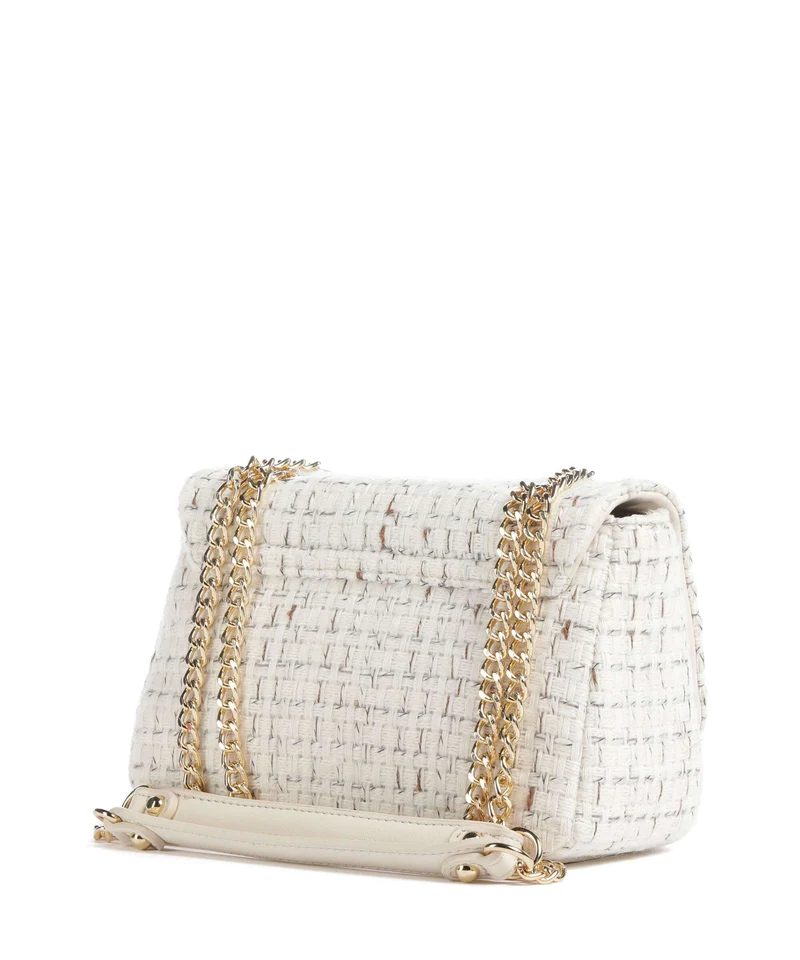 Valentino Bags Tweed Schultertasche off white/multicolour