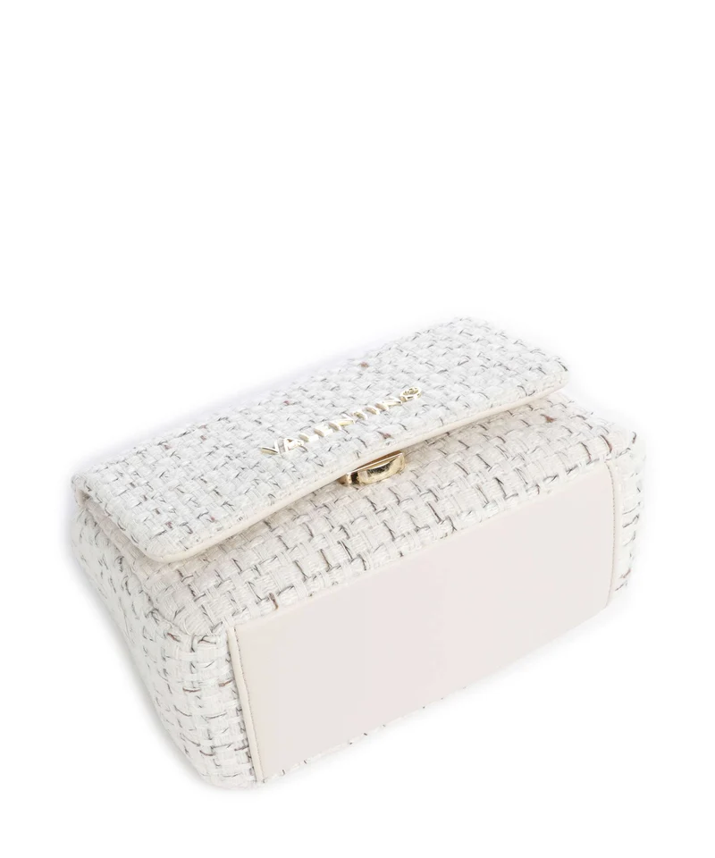 Valentino Bags Tweed Schultertasche off white/multicolour