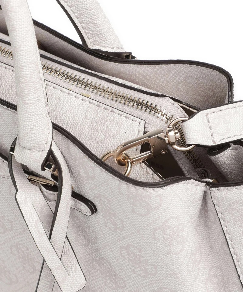Guess Katya 4G Logo Handtasche white logo