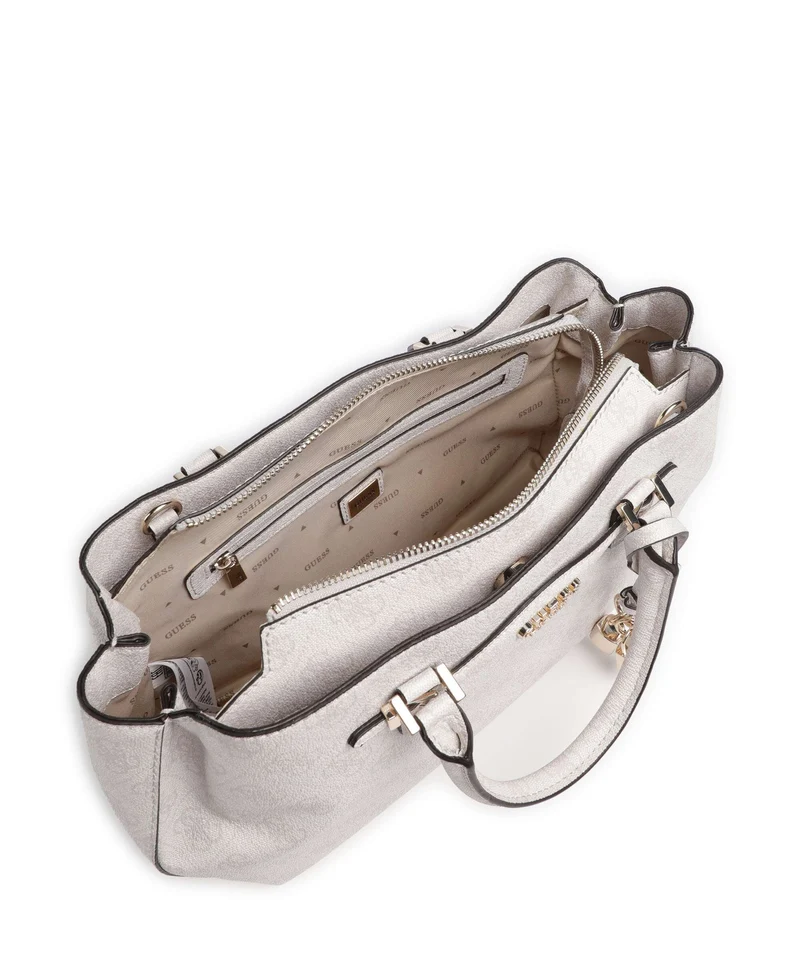 Guess Katya 4G Logo Handtasche white logo
