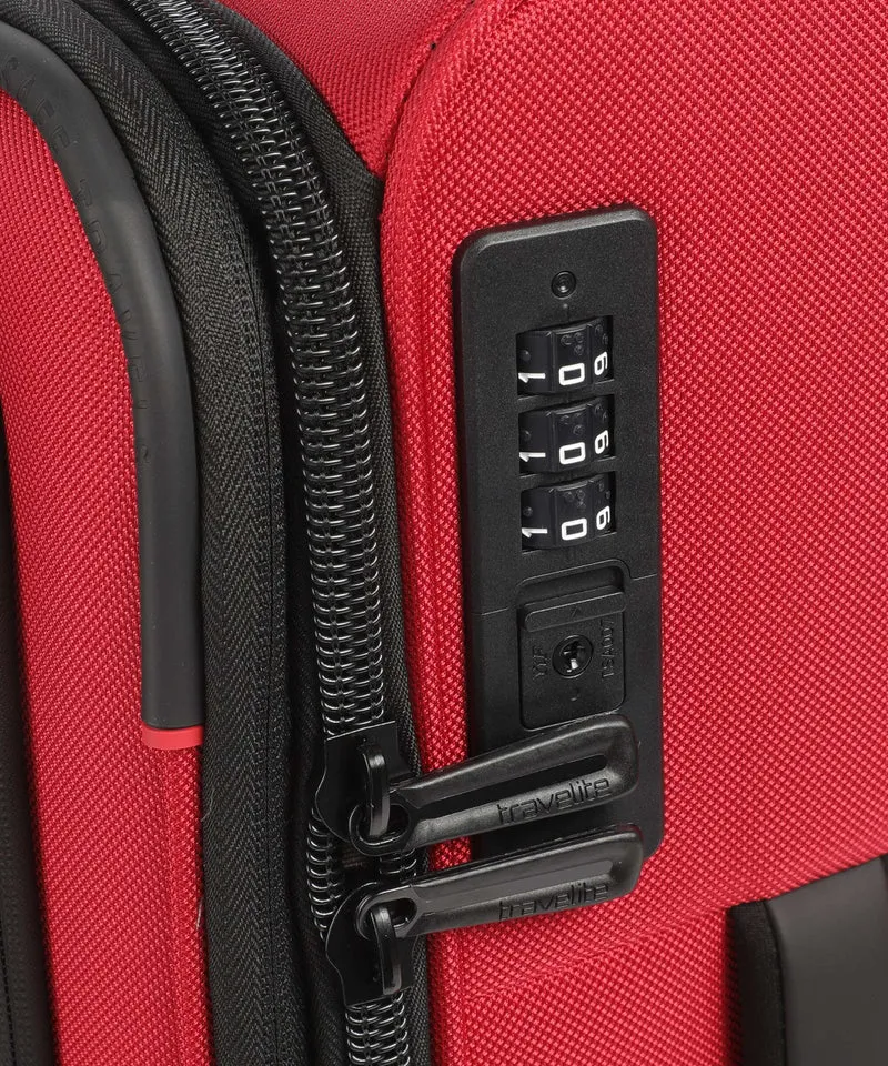 Travelite Crosslite 4-Rollen Trolley red