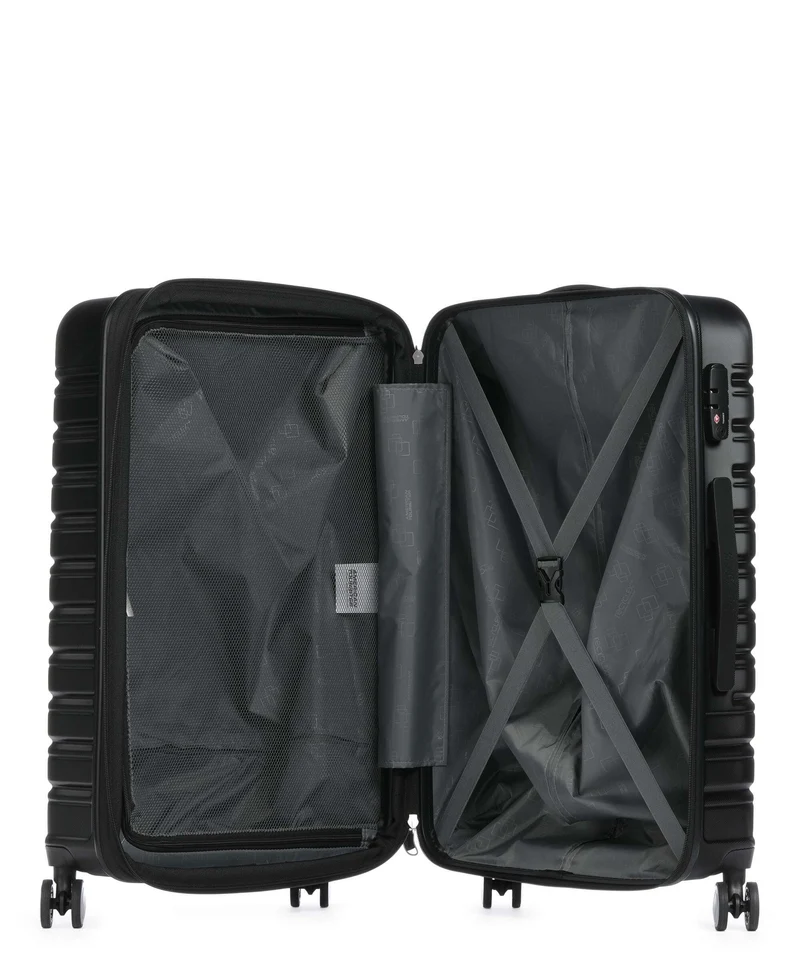 American Tourister Flashline 4-Rollen Trolley shadow black