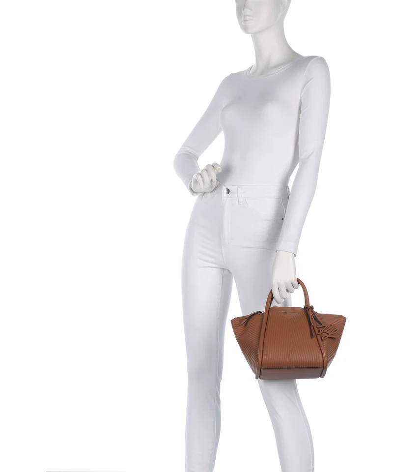Karl Lagerfeld K/Wellen Small Handtasche dark tan