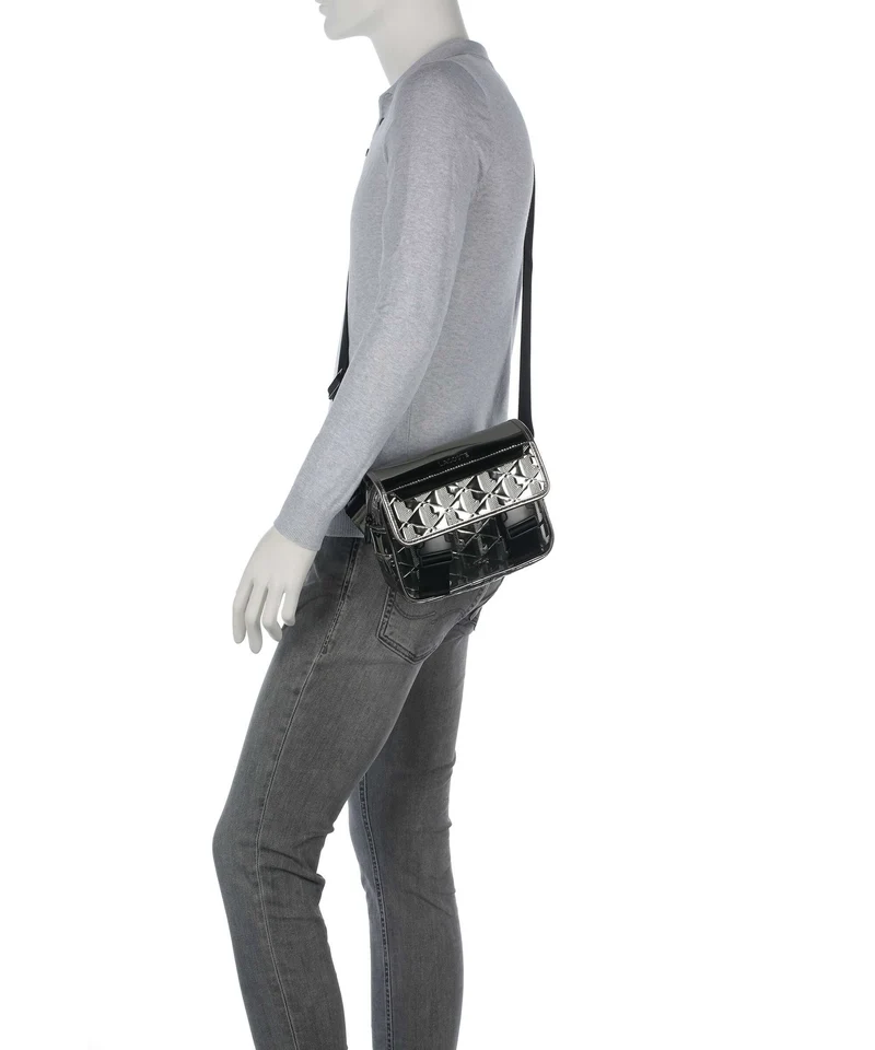 Lacoste Holiday Umhängetasche silver/black