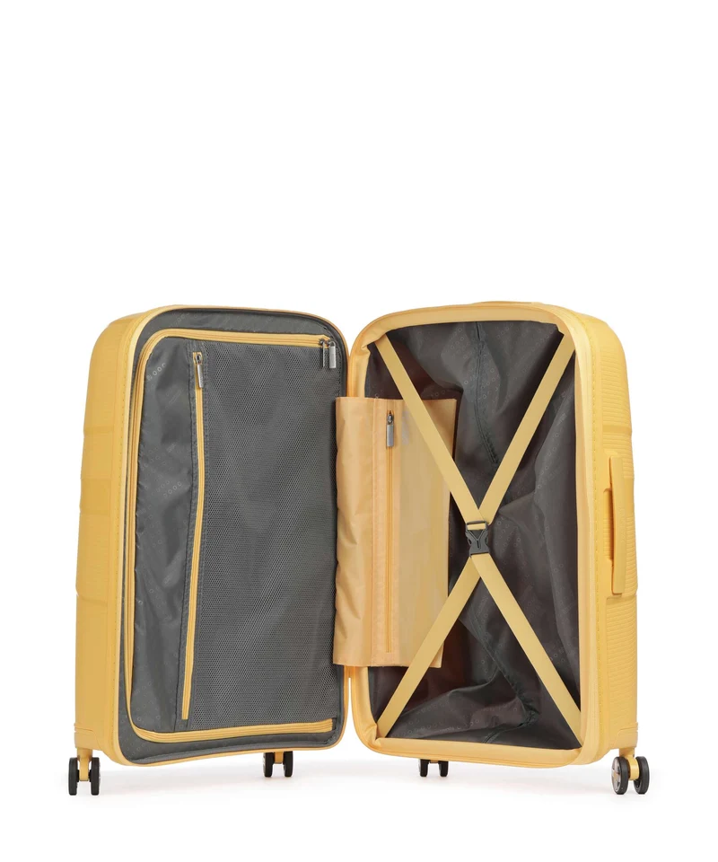 American Tourister Starvibe 4-Rollen Trolley metallic banana