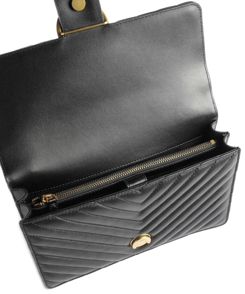 Pinko Love One Classic Schultertasche nero/antique gold