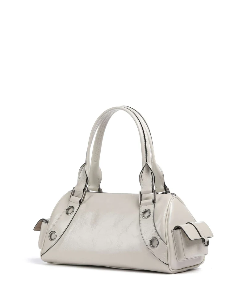 Liebeskind Nika Lack Distressed M Schultertasche milk