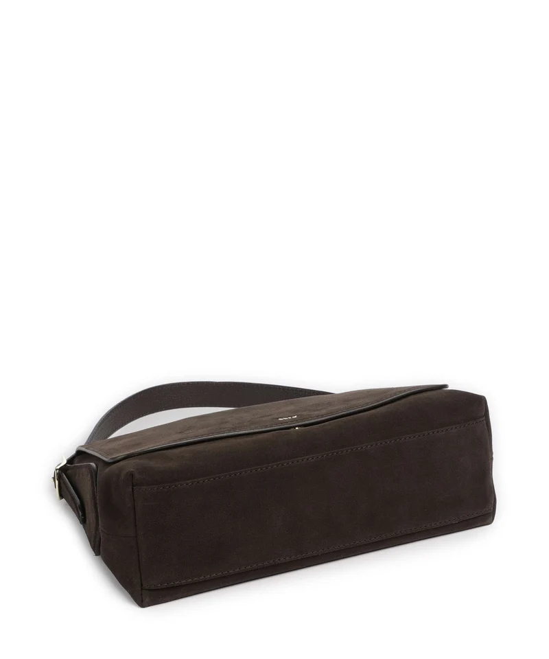 Abro Suede Carina Beuteltasche dark brown