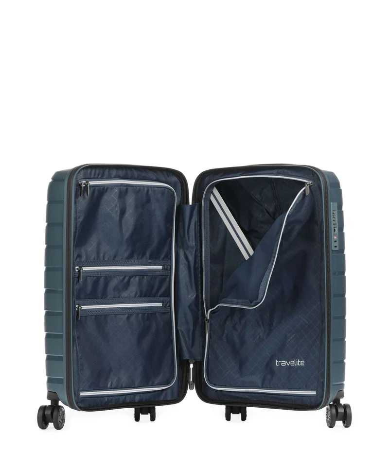 Travelite Air Base 4-Rollen Trolley ice blue