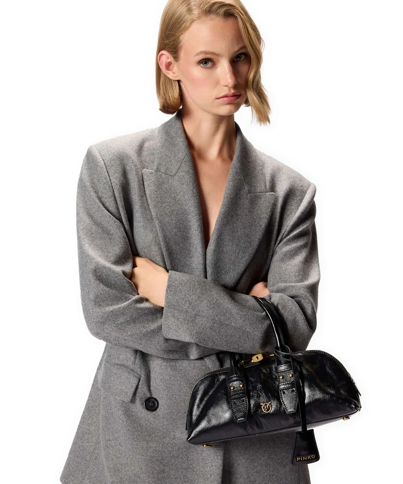 Pinko Bowling Horizontal Handtasche nero/antique gold