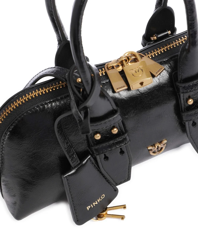 Pinko Bowling Horizontal Handtasche nero/antique gold