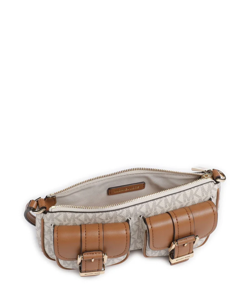 Michael Kors Zoe Schultertasche vanilla/acorn