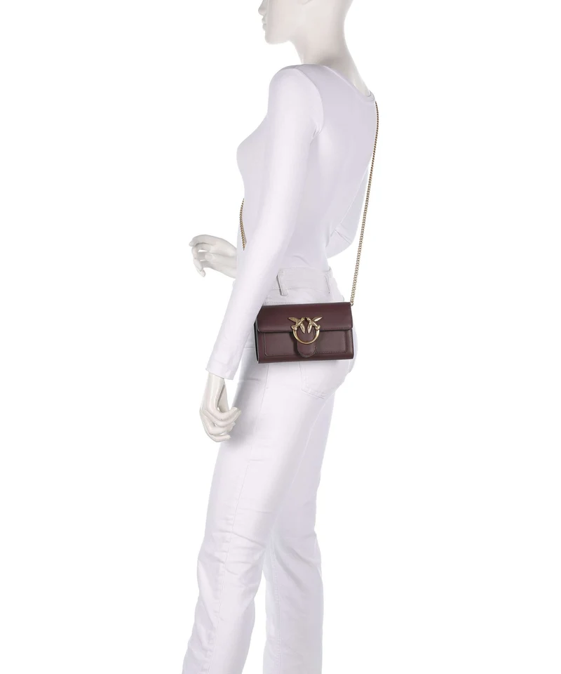 Pinko Love One Geldbörse cioccolato amaro/antique gold