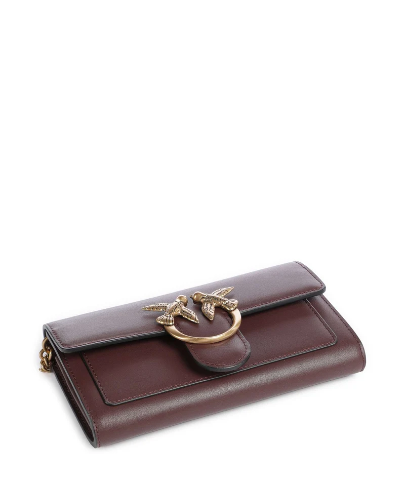 Pinko Love One Geldbörse cioccolato amaro/antique gold