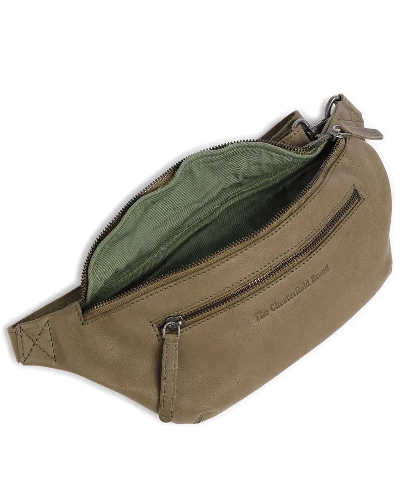 The Chesterfield Brand Washed Waxed Cow Severo Gürteltasche olive green
