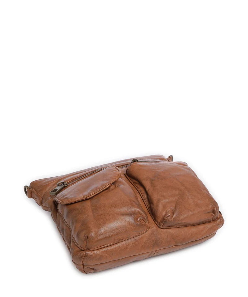 Depeche Power Field Schultertasche cognac