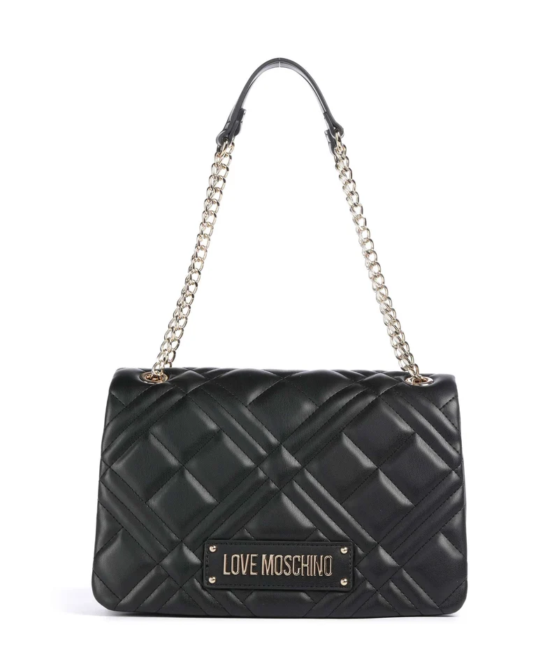 Love Moschino Quilted Schultertasche nero