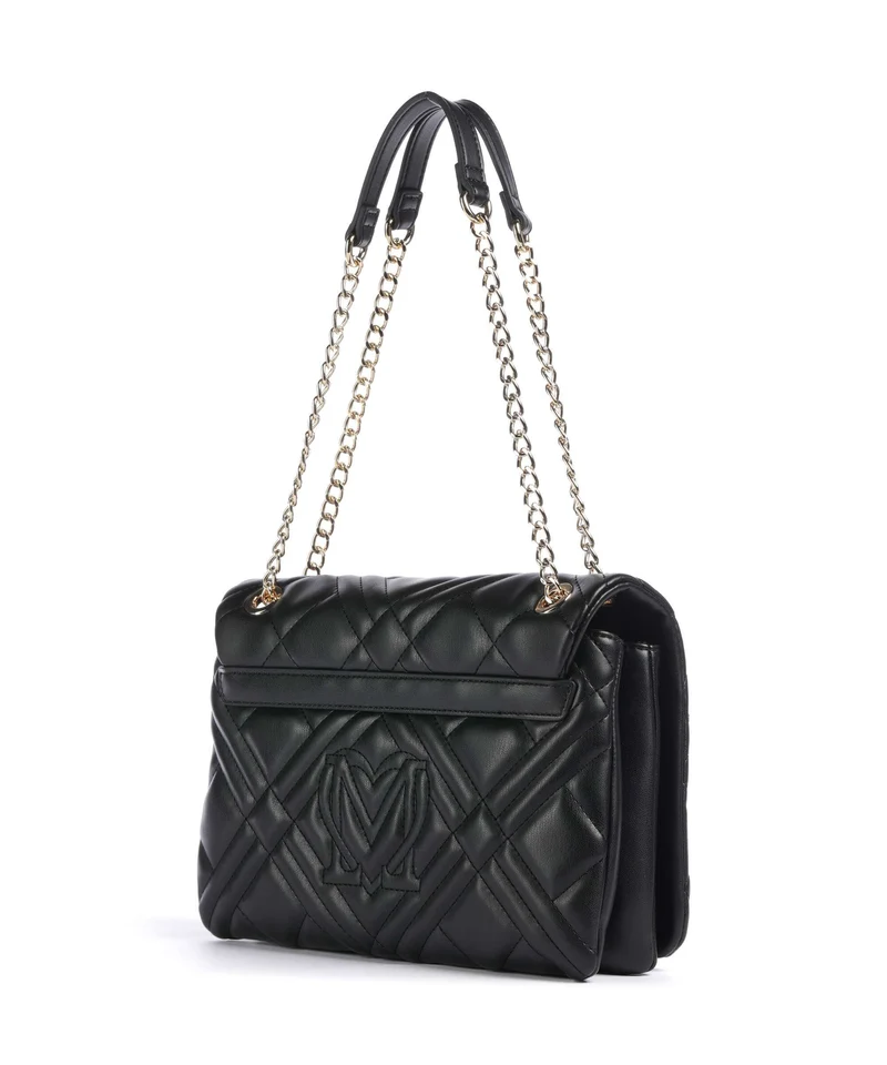 Love Moschino Quilted Schultertasche nero