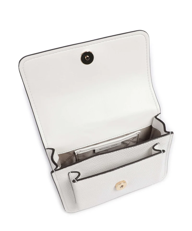 Michael Kors Claire Small Schultertasche optic white