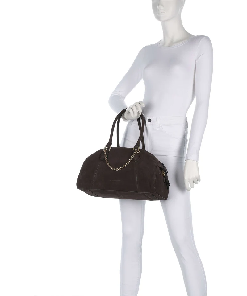 Les Visionnaires Odette Cozy Chain Handtasche dark brown