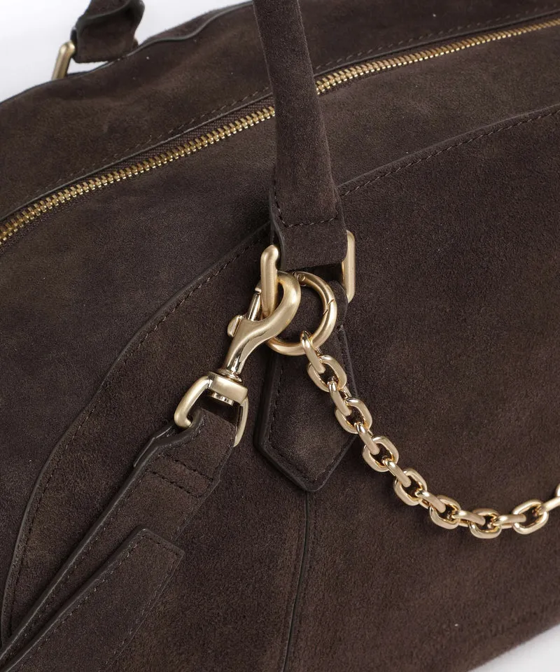 Les Visionnaires Odette Cozy Chain Handtasche dark brown
