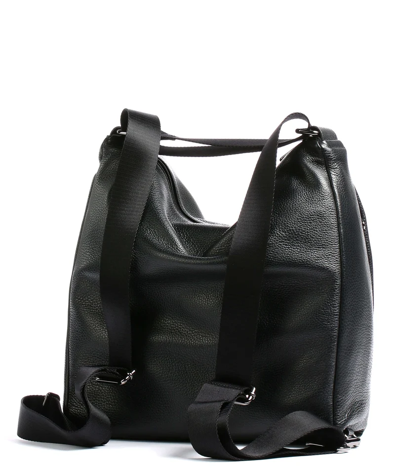 Mandarina Duck Mellow Leather Rucksack-Tasche nero