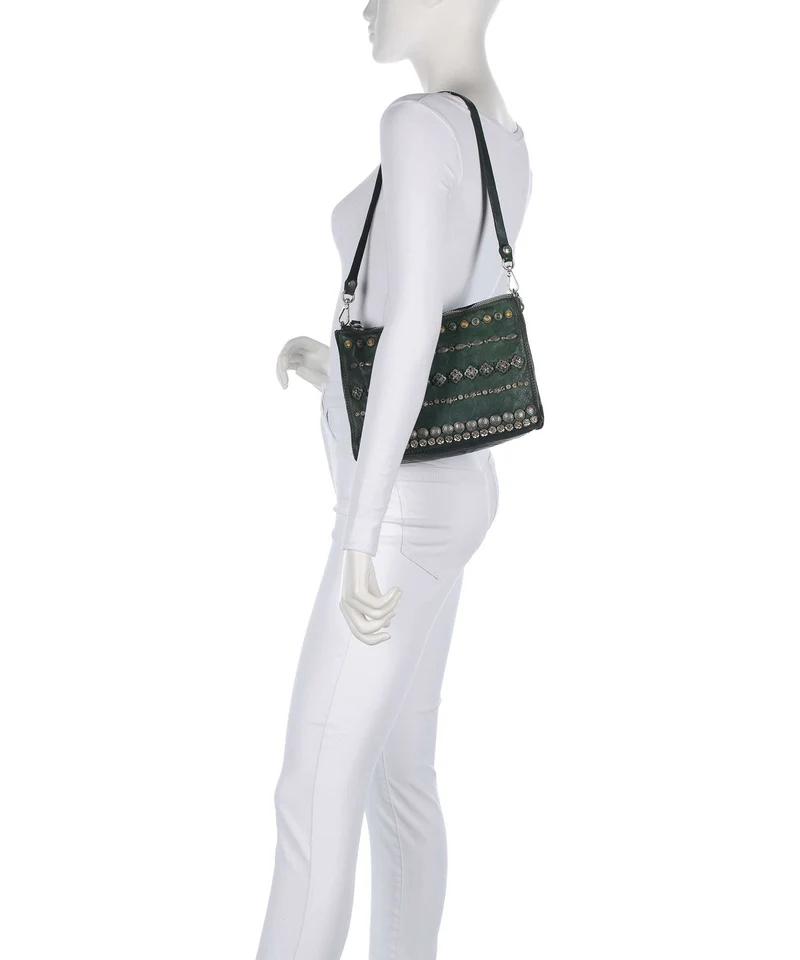Campomaggi Schultertasche green bottle