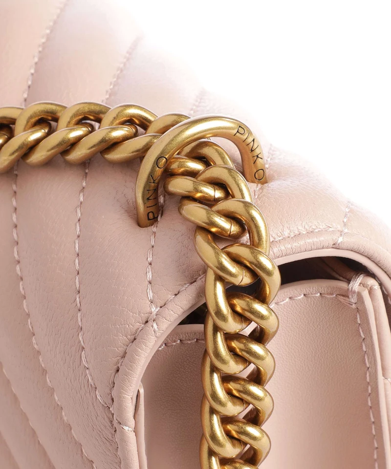 Pinko Love One Mini Schultertasche cipria/antique gold