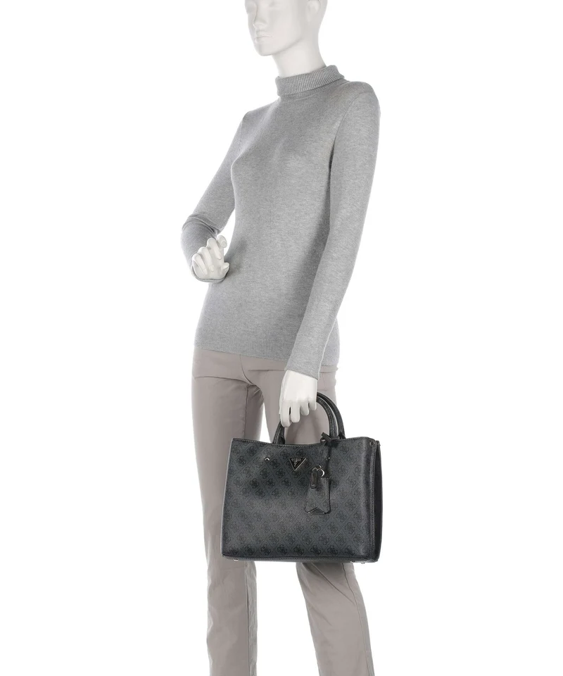 Guess Meridian Handtasche coal logo