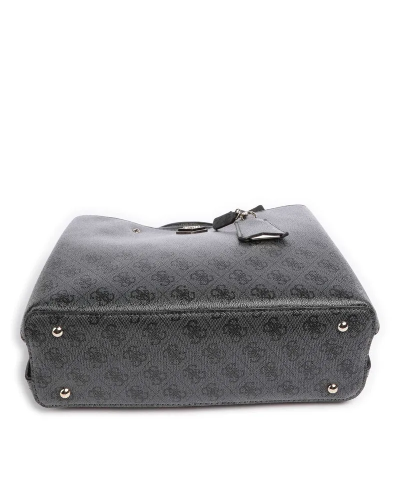 Guess Meridian Handtasche coal logo