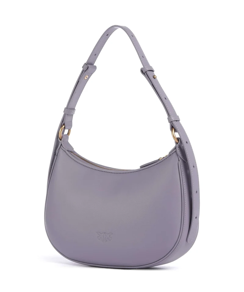 Pinko Half Moon Mini Schultertasche cenerre viola/antique gold