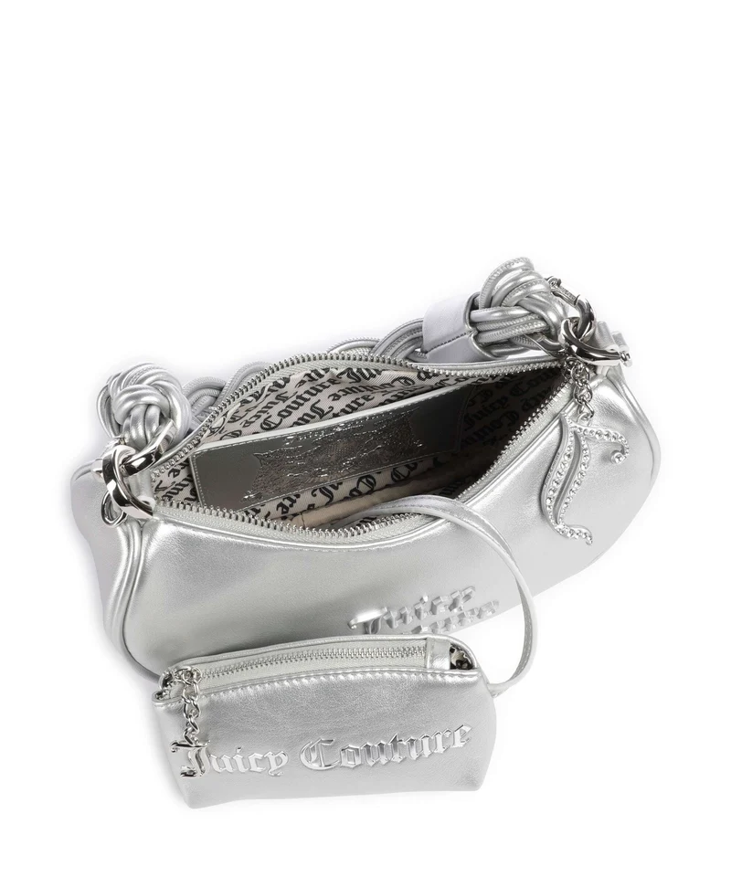 Juicy Couture Blossom Twist S Schultertasche silver