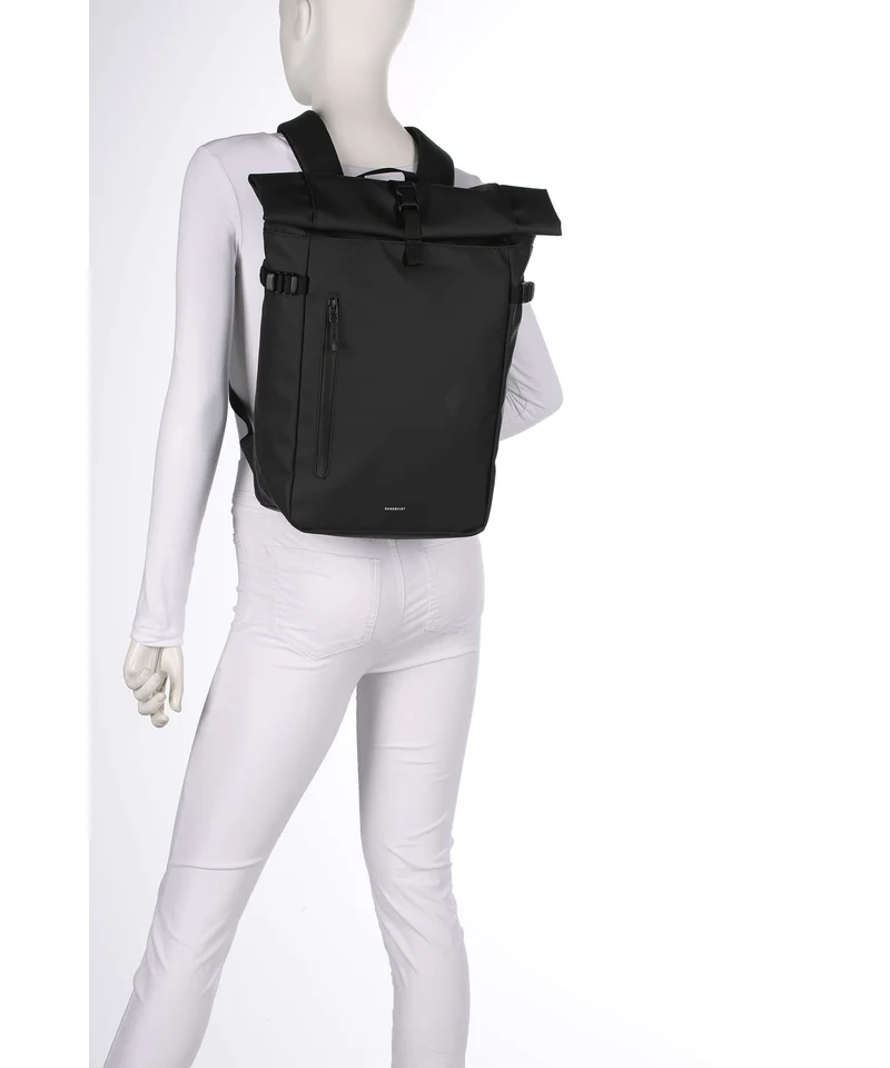 Sandqvist Stream M Rolltop Rucksack black