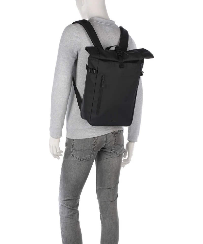 Sandqvist Stream M Rolltop Rucksack black