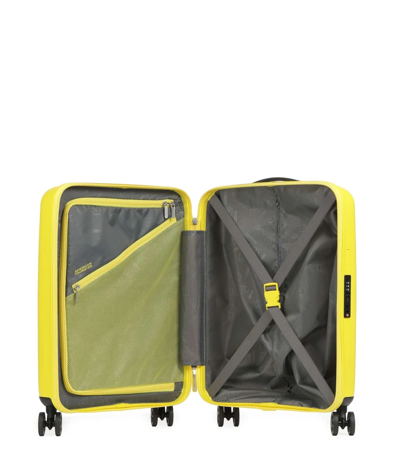 American Tourister Rejoy 4-Rollen Trolley electric yellow