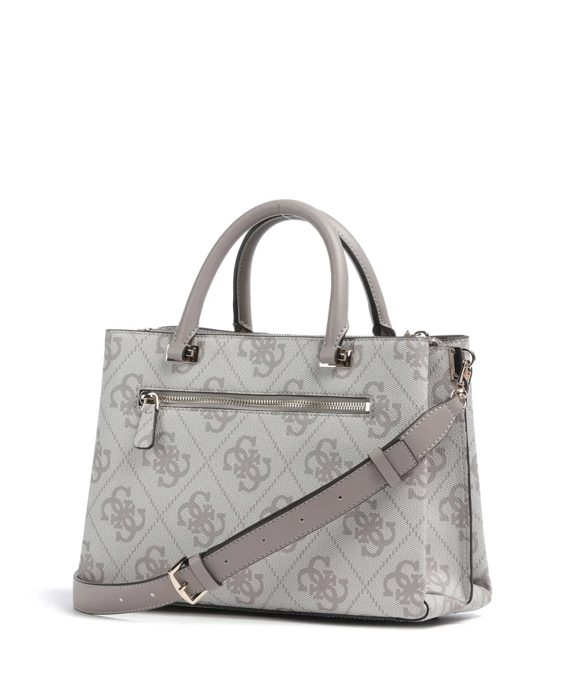 Guess Erenia Handtasche dark taupe logo