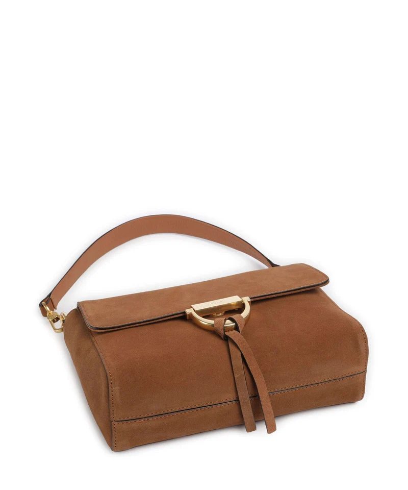 Abro Suede Temi Schultertasche cuoio