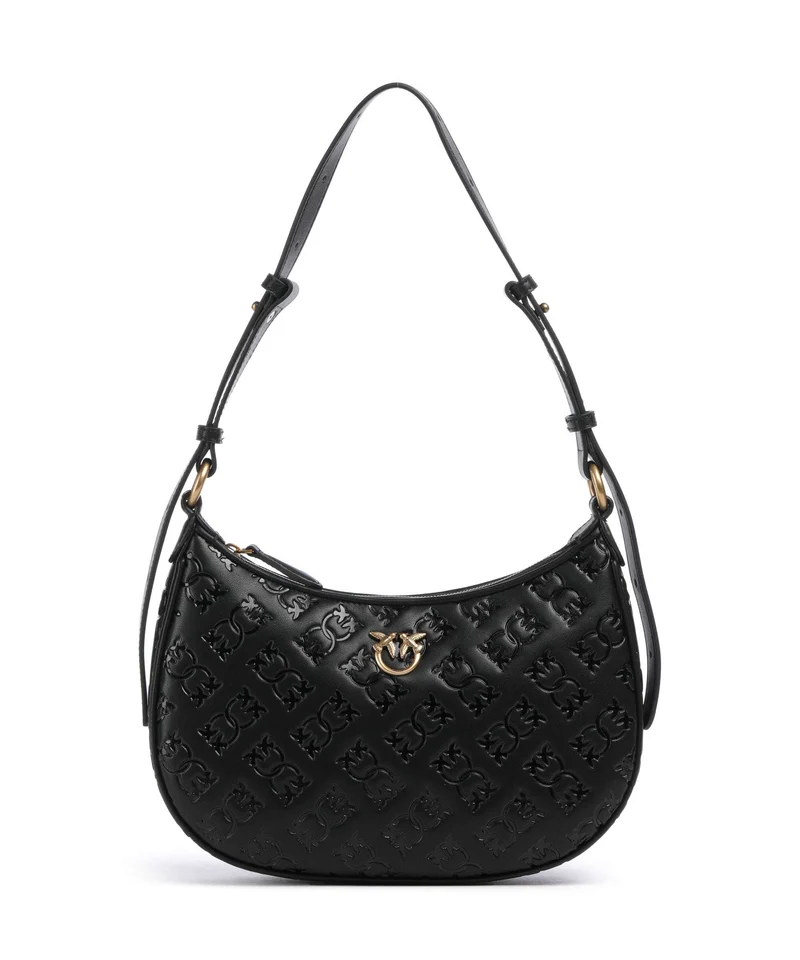 Pinko Half Moon Mini Schultertasche nero/antique gold