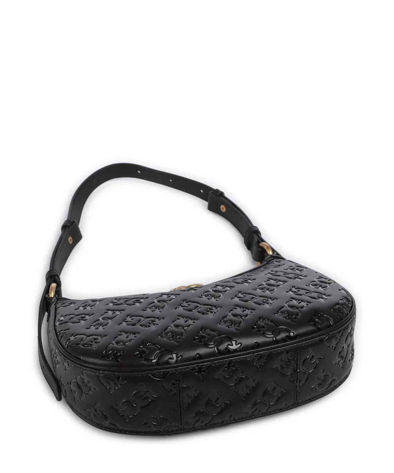 Pinko Half Moon Mini Schultertasche nero/antique gold