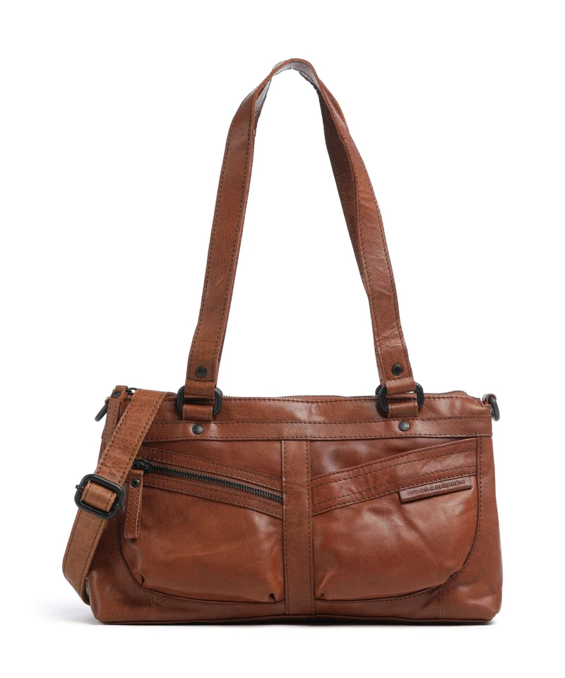 Spikes & Sparrow Bronco Cherish Schultertasche brandy