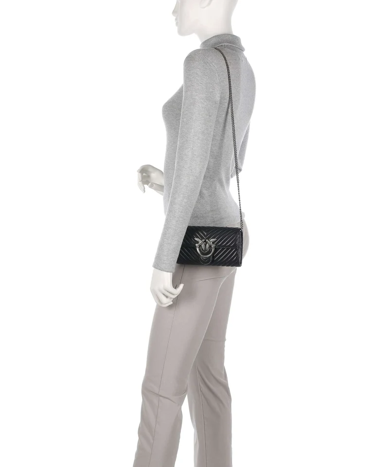 Pinko Love One Geldbörse nero/old silver