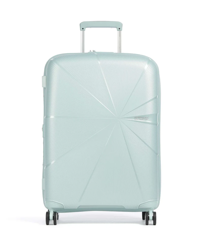 American Tourister Starvibe 4-Rollen Trolley metallic surf blue