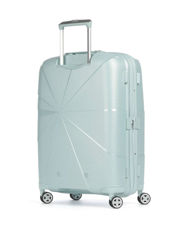 American Tourister Starvibe 4-Rollen Trolley metallic surf blue