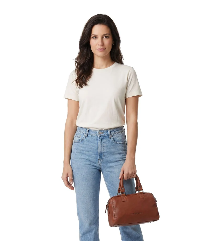 The Chesterfield Brand Wax Pull Up Cow Dalford Handtasche cognac