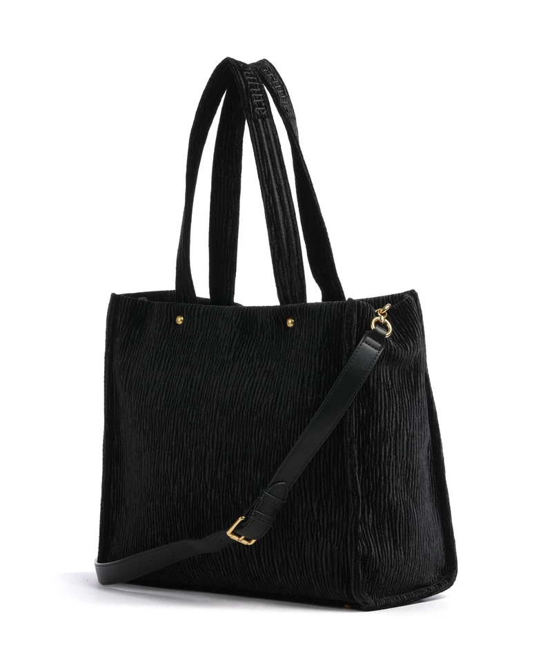 Juicy Couture Iris Crinkled Velvet L Shopper black