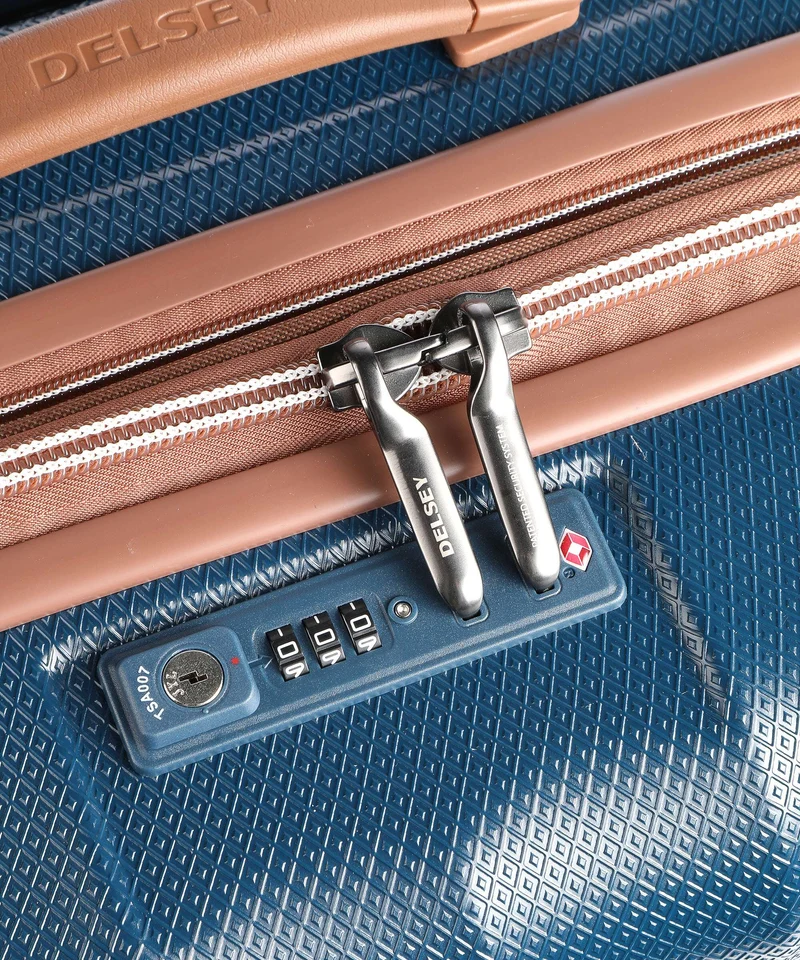Delsey Paris Carrousel 4-Rollen Trolley marineblau