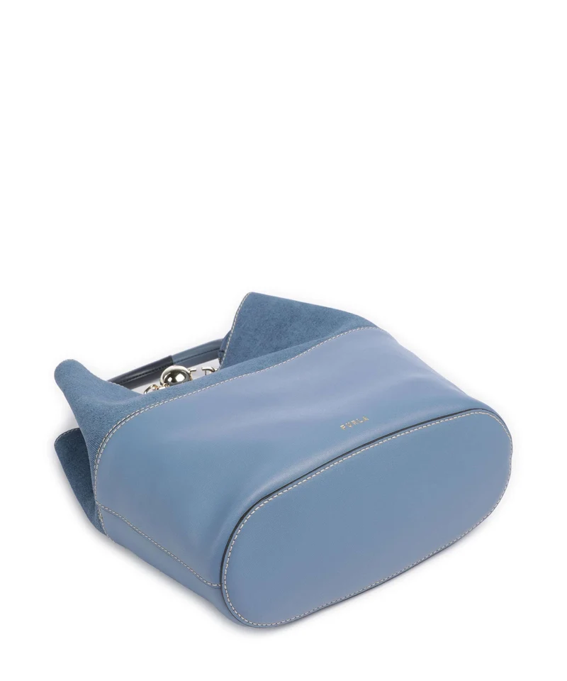Furla Sfera S Bucket Handtasche denim
