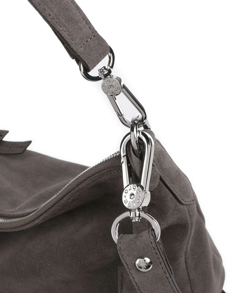 Abro Suede Juna Small Beuteltasche grey