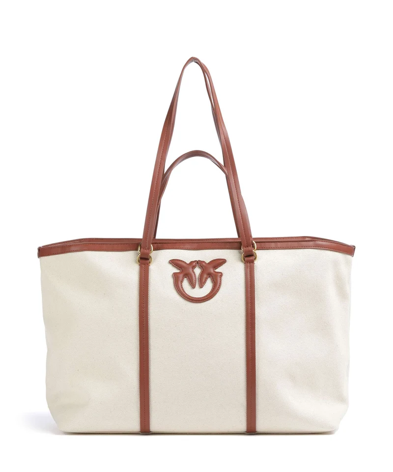 Pinko Shopper beige/cuoio/antique gold